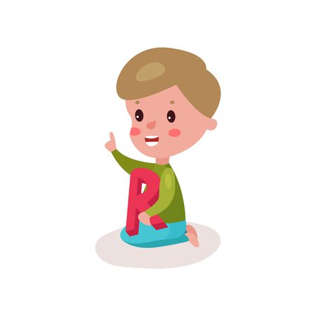 Ilustración de niños pronunciando diferentes letras