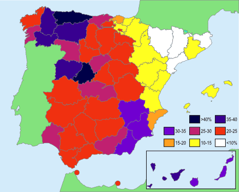 Cuánto apellido Castillo hay en España