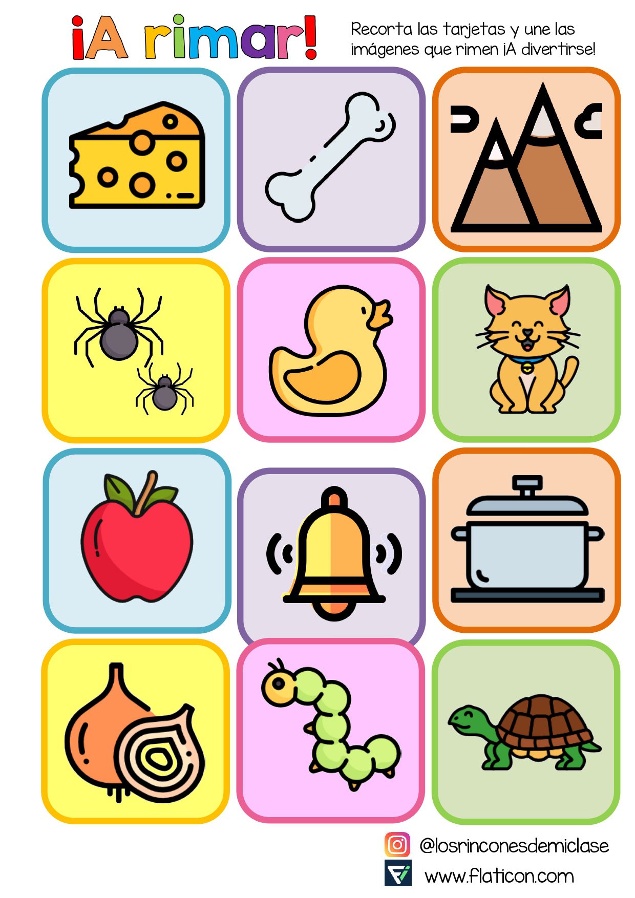 Niños jugando a crear rimas divertidas