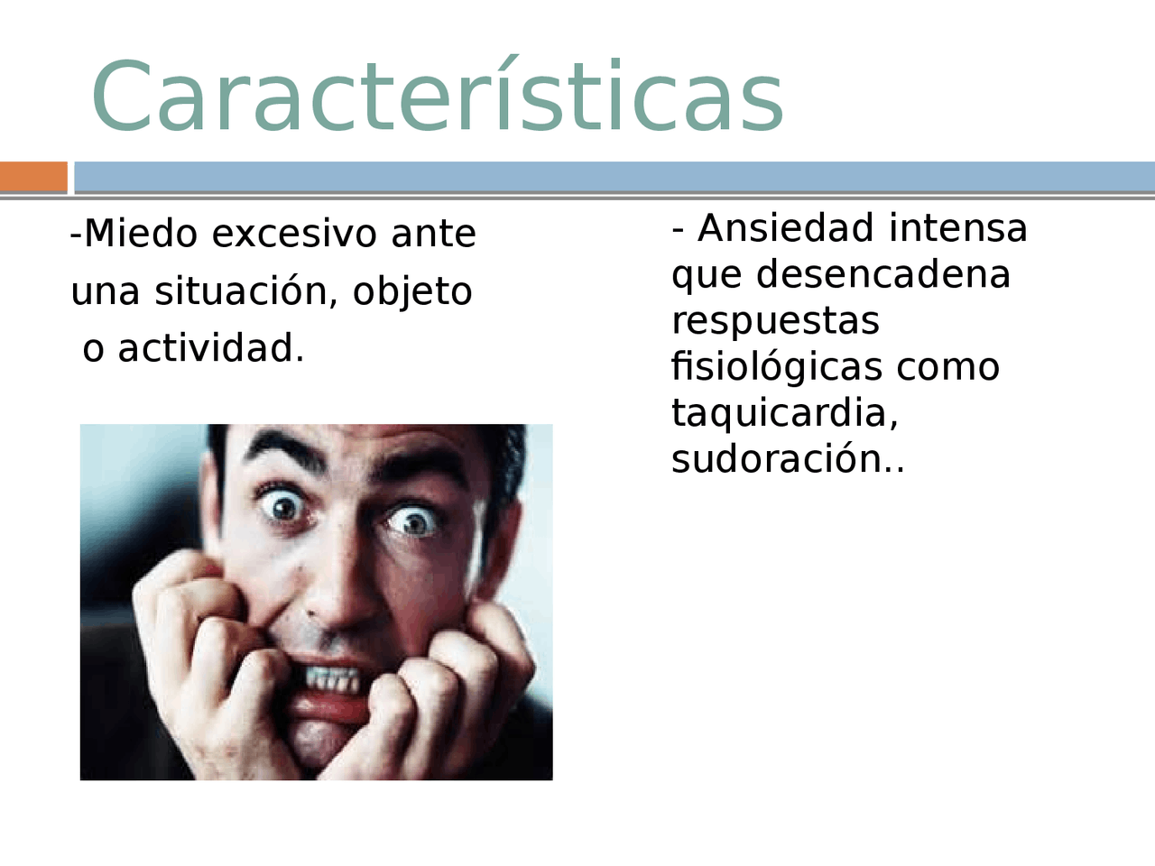 Concepto de miedo en la psicología