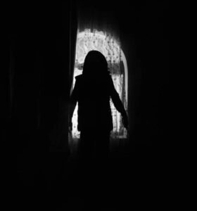 depositphotos 482054036 stock photo silhouette unknown shadow figure door