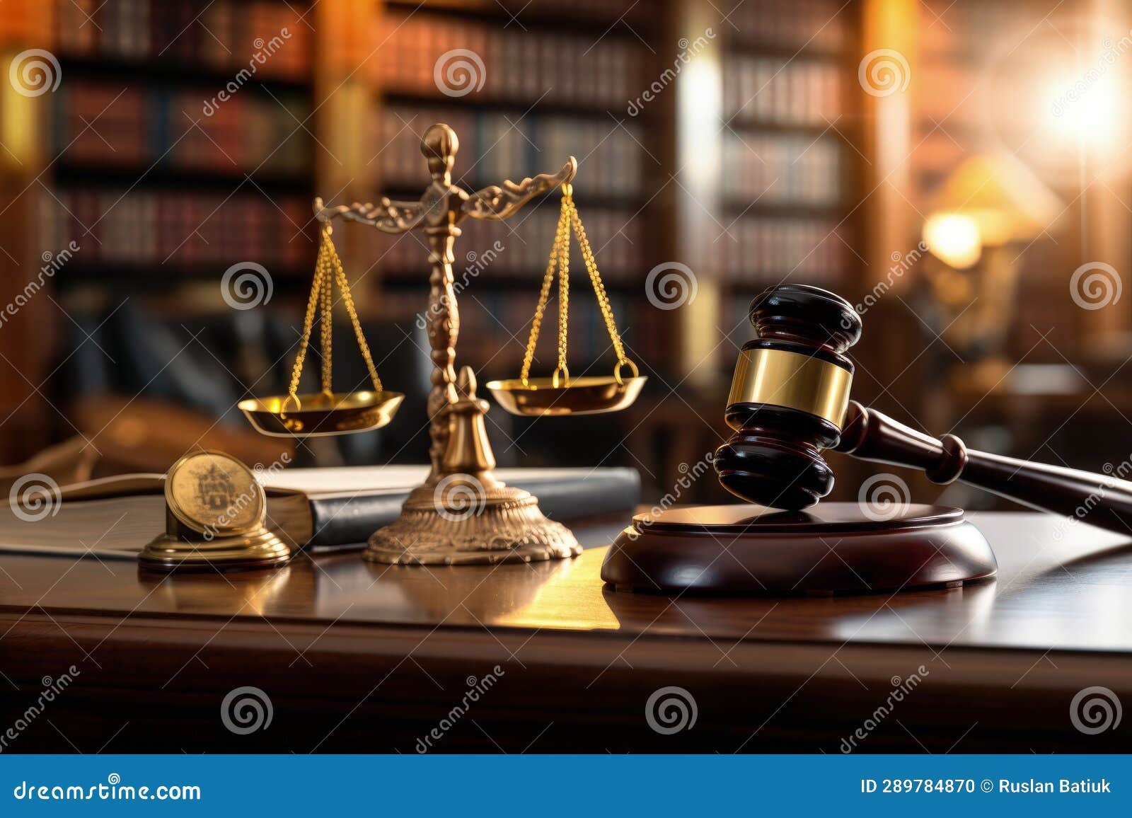 Sistema judicial con escala de justicia