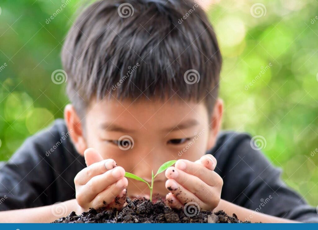 Frases sobre el crecimiento y la pureza de los niños y las semillas