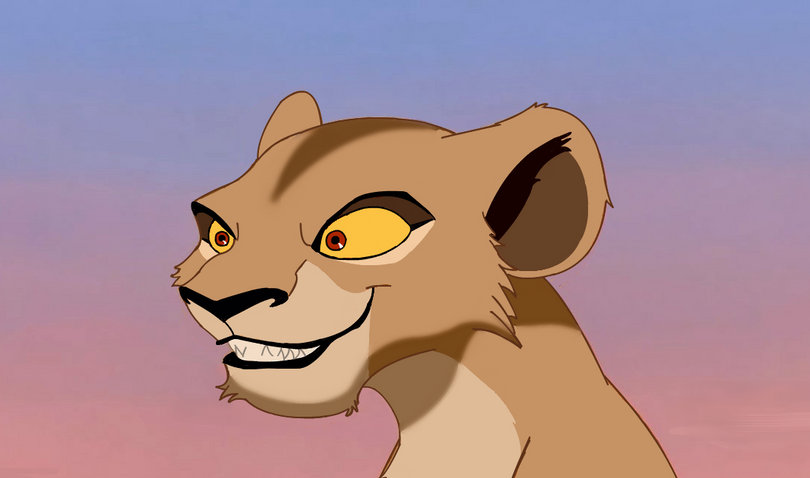 una imagen del leon simba mirando hacia el horizonte con orgullo y determinacion